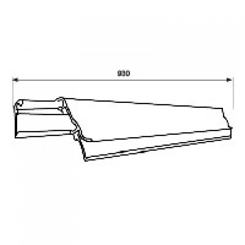 BL BURLETE BASCULANTE ALUM BLT06 930mm MA