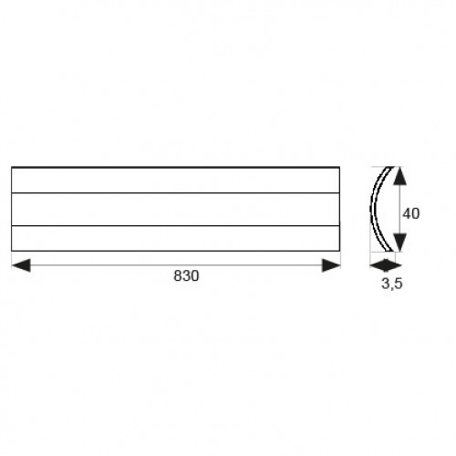 BL TAPAJUNTAS PLANO ADH TJ01 830mm OR