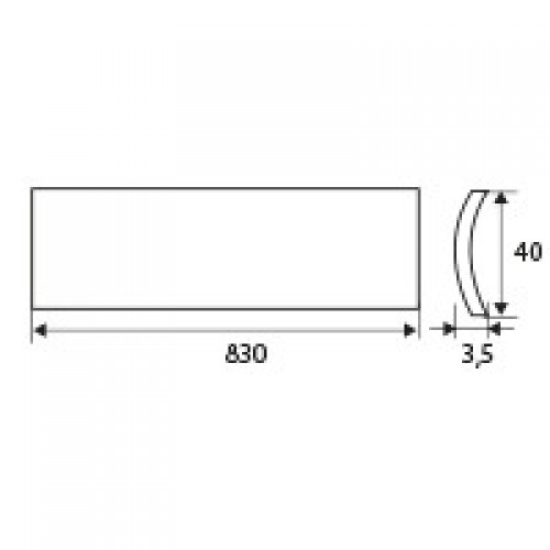 BL TAPAJUNTAS TJ05 PLANO ADH 830mm IN