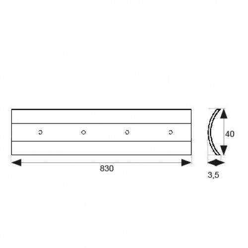 BL TAPAJUNTAS PLANO TORN TJ02 830mm PL