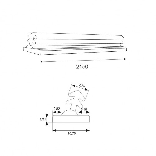JUNTA MARCO PCR10 TIRA 2150mm NE
