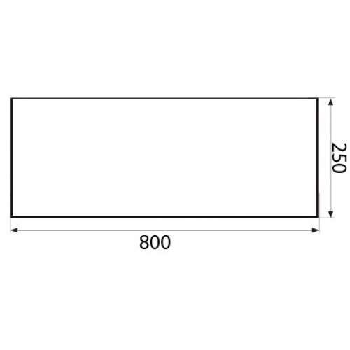 PLACA CIEGA PLP03 800x250mm IN
