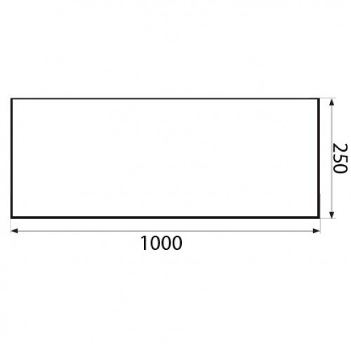 PLACA CIEGA PLP03 1000x250mm IN