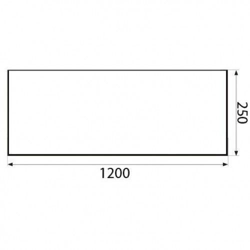 PLACA CIEGA PLP03 1200x250mm IN