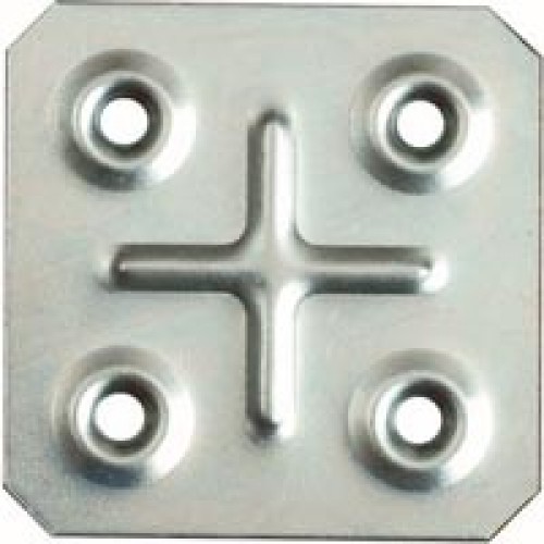 PLACA CUADRADA PLC06 45x45mm ZN
