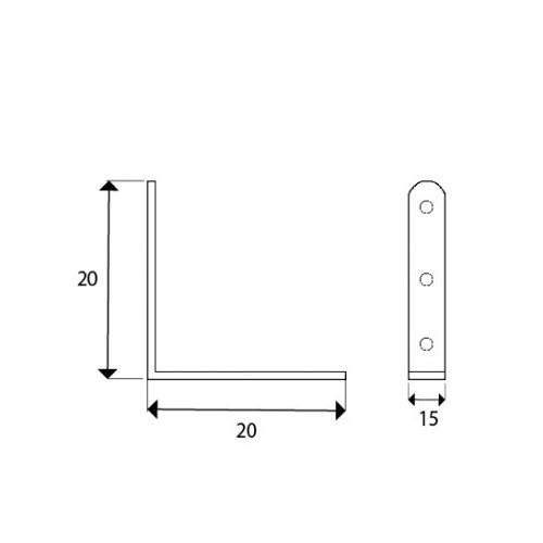 ET ANGULO REFUERZO AN02 20x20x15mm ZN