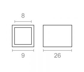 REDUCTOR CUADRADILLO CDD08 9-8mm NE