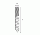 TORNILLO DOWELL TRN09 M4x30mm ZN