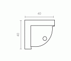 BL PROTECTOR ESQUINA SI05 40x40mm TR