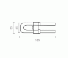 BL PROTECTOR TIRADOR ARMARIO SI08 185x45mm BL