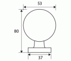 REMATE BOLA PMN05 53x80x37mm LP