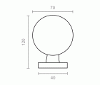 REMATE BOLA PMN05 70x120x40mm LP