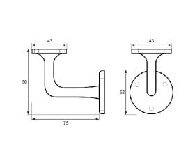 SOPORTE PASAMANOS TORNILLOS PMN01 LP