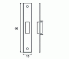 PICAPORTE VAIVEN PCT06 60x15mm BC