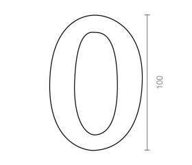 BL NUMERO LATON 0 NM01 100mm LP