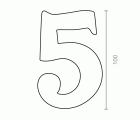 BL NUMERO LATON 5 NM01 100mm LP