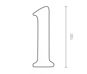 BL NUMERO LATON 1 NM01 100mm NS