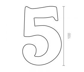 BL NUMERO LATON 5 NM01 100mm NS