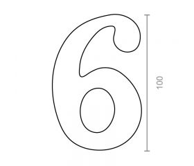 BL NUMERO LATON 6-9 NM01 100mm NS