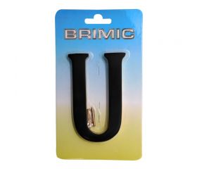 BL LETRA LATON U LTR01 100mm NE*