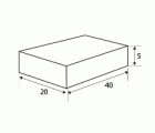 NEODIMIO BLOQUE IM30 40x20x5mm NI