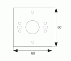 ESCUDO TAPAPOMO CUADRADO ES05 60mm NS*