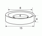 NEODIMIO ARO AVELLANADO IM31 15x4mm (8-4) NI
