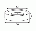 NEODIMIO ARO AVELLANADO IM31 30x5mm (12-6) NI