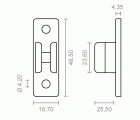 PINZA SUJECION MANIVELA TOLDO TLD07 NE