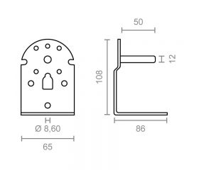JGO SOPORTE EJE TOLDO TLD08 BL