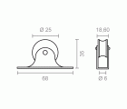 POLEA FIJA TOLDO TLD14 BL