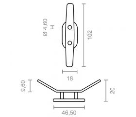 CORNAMUSA TOLDO TLD15 102mm BL