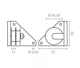 POLEA LATERAL PERGOLA TLD20 BL