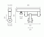 POLEA CORREDERA PERGOLA TLD21 20mm BL