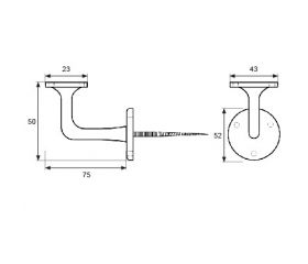 SOPORTE PASAMANOS DOWELL PMN02 LP