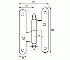 PERNIO C/R PN03 IZDA 100x58mm LS