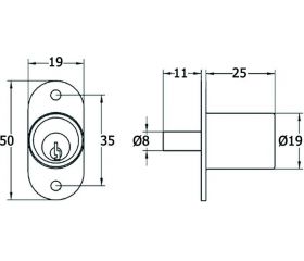 CERRADURA PULSAR CM03 26-35mm CB