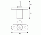 CERRADURA ARCHIVADOR CM10 18mm CB (LL/I)