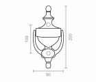 LLAMADOR INGLES LLM01 200x90mm NE