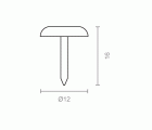 TACHUELA PLANA TCH01 12x16mm LTD