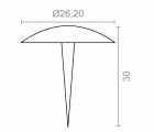CLAVO REDONDO CL01 26x30mm NE