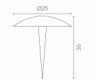 CLAVO GOLF CL02 25x30mm NE