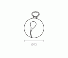 CASCABEL LATON CCB01 13mm NI