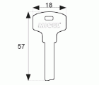 LLAVE BRUTO CILINDRO SEGURIDAD CS02 NI