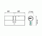 CILINDRO SEGURIDAD CS02 L15 60x60mm LT