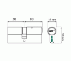 CILINDRO SERRETA CS03 L15 30x10mm LT (LL/I)