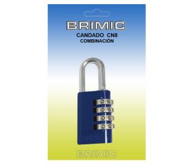 BL CANDADO COMBINACION CN08 30mm AZUL
