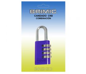 BL CANDADO COMBINACION CN08 30mm MORADO