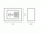 CAJA FUERTE ELECTRONICA/LLAVE CFC01 NE