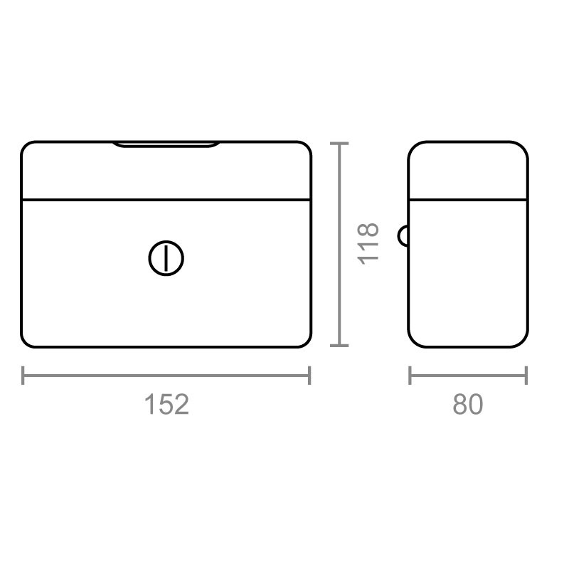 Caja caudales ELEG rojo 152x118x80 mm